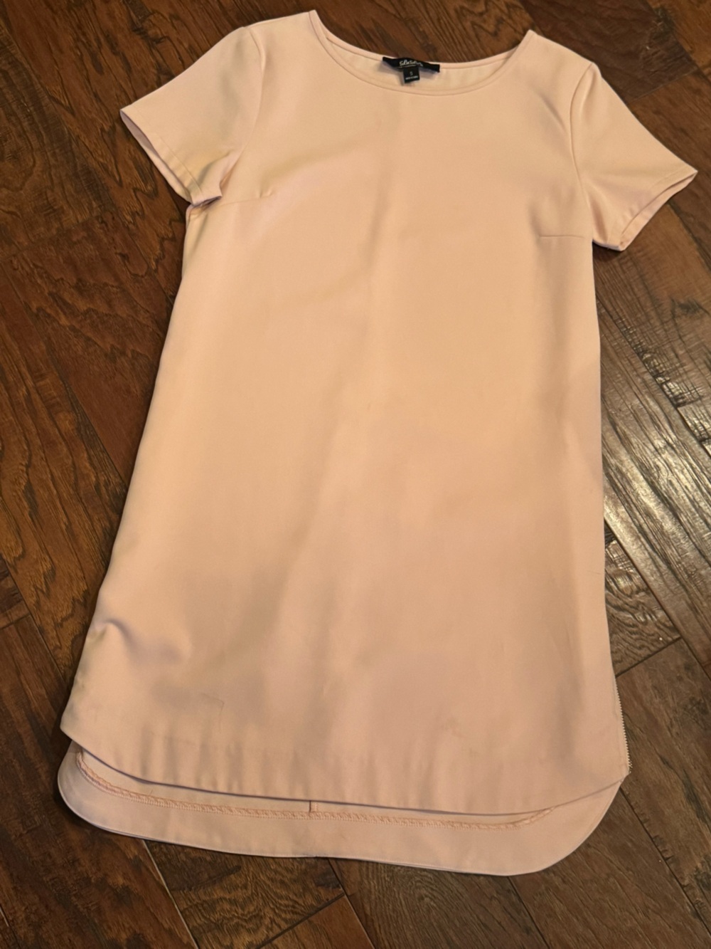 Lulu's Blush Pink Short Sleeve Mini Dress